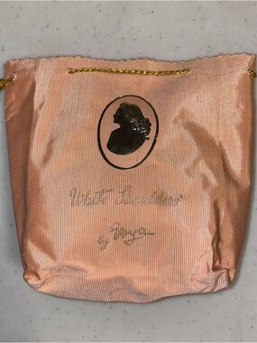 Vintage White Shoulders by Evyan Drawstring Cosmetic Pouch